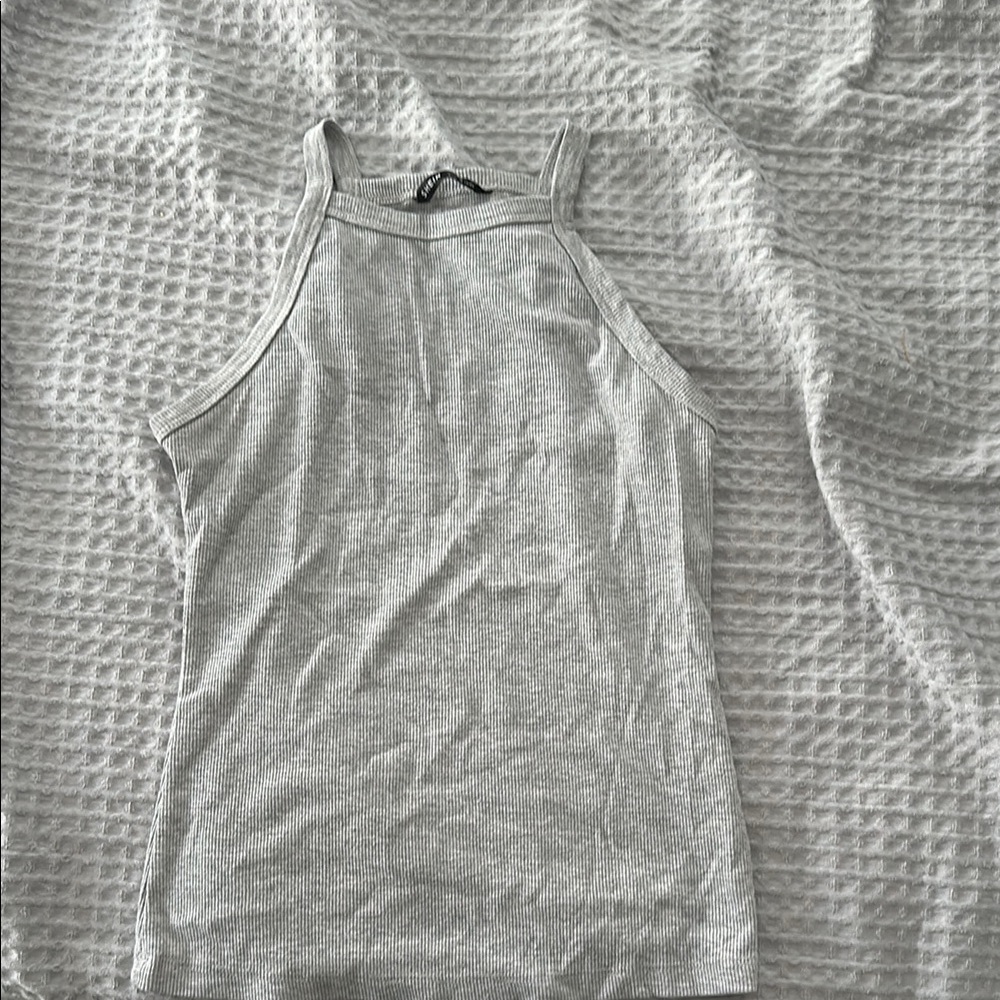 SHEIN Gray Fitted Tank Top